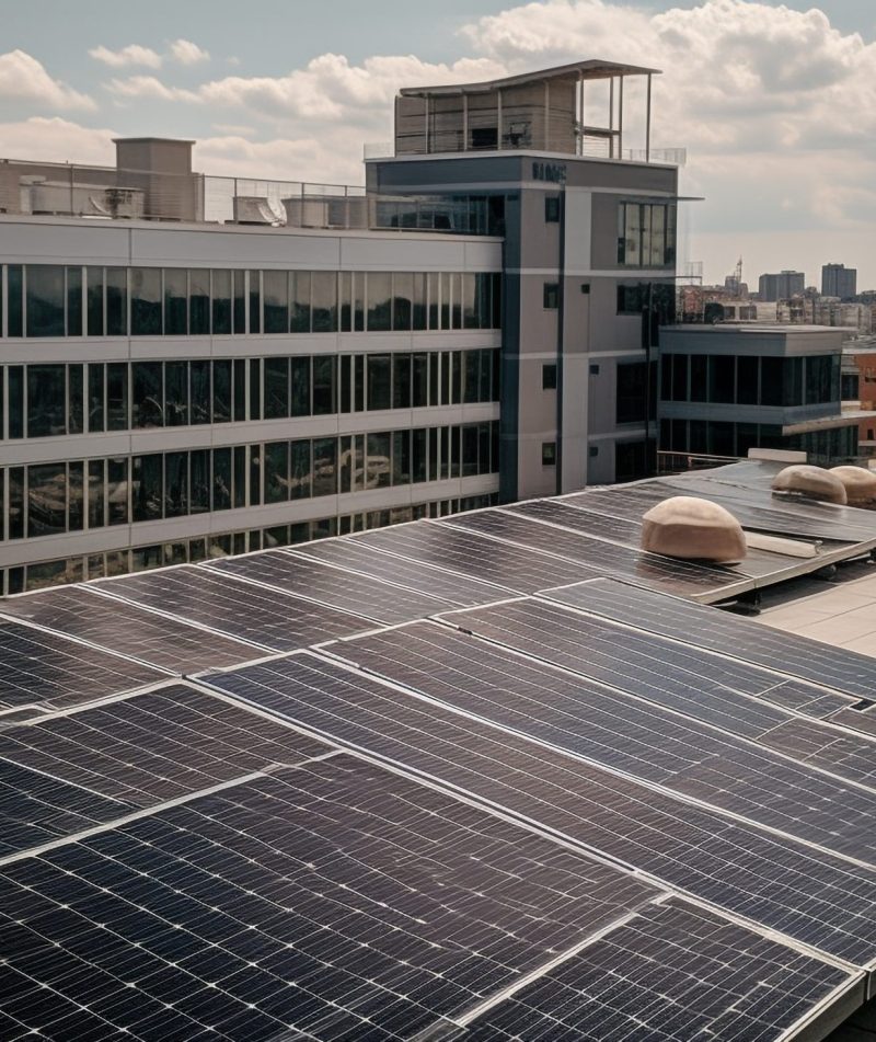 Modern solar power station generates sustainable electricity outdoors generated by AI Modern solar power station generates sustainable electricity outdoors generated by artificial intelligence